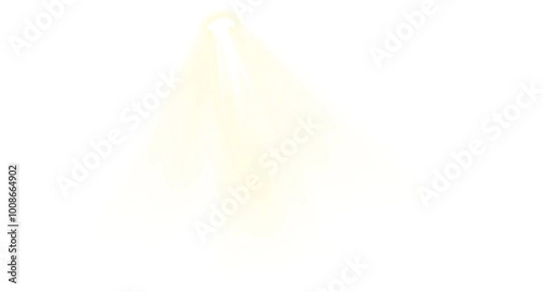 Fototapeta Soft Ambient Spotlight Effect on transparent background