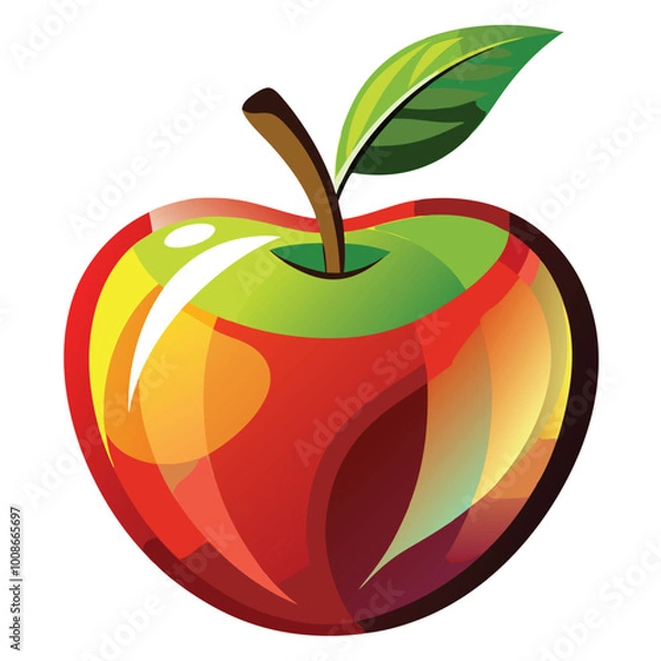 Obraz Vector Illustration Of Apple.
