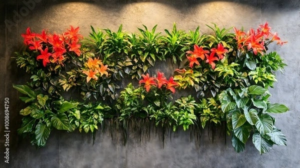 Fototapeta grass on the wall