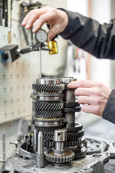 Obraz Getriebe Vermessung