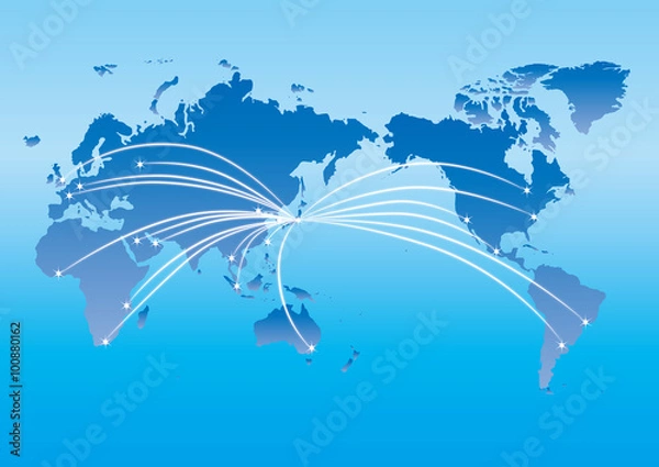 Obraz グローバルイメージのイラスト