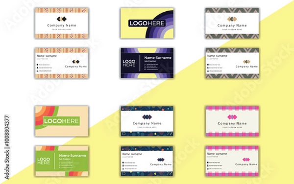 Obraz Print Business card layout template.