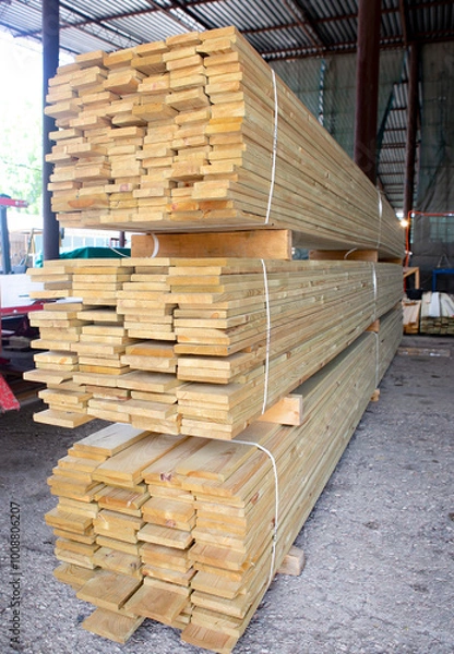 Obraz  wooden pallet for construction