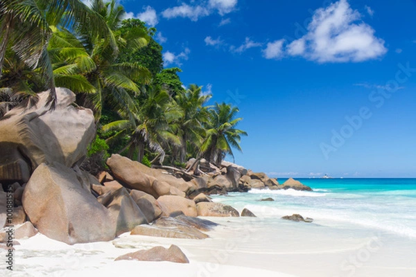 Obraz Traumstrand auf La Digue, Seychellen