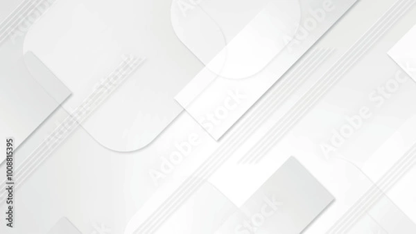 Fototapeta Abstract colorful gradient geometric shape White background.
