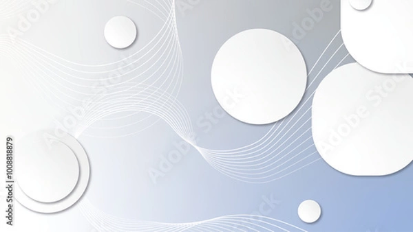 Fototapeta Abstract background vector illustration,  Modern circle background.