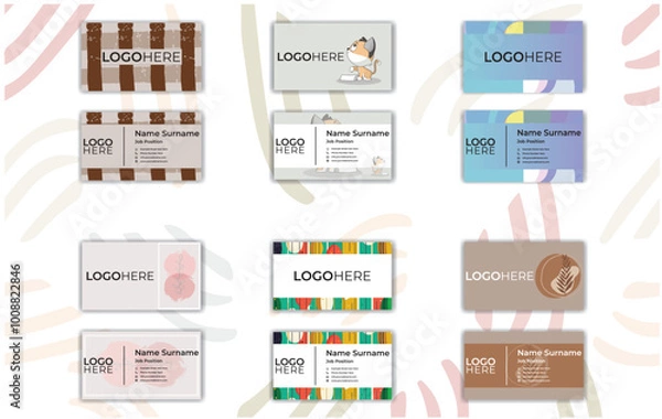 Obraz Print Double Sided Business Card Templates.