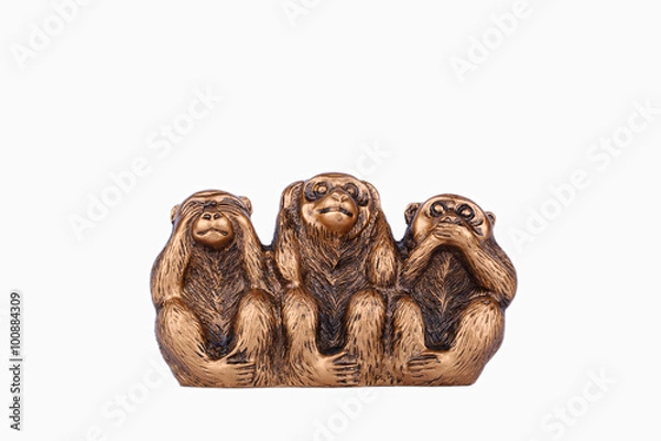 Fototapeta Three wise monkeys 