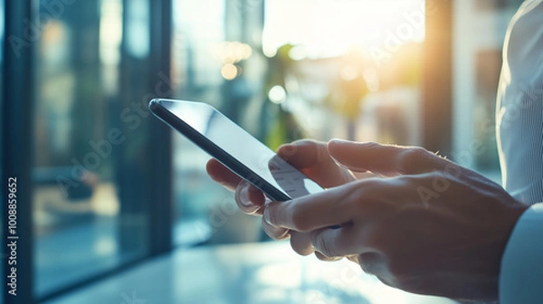 Obraz スマホを持つ手