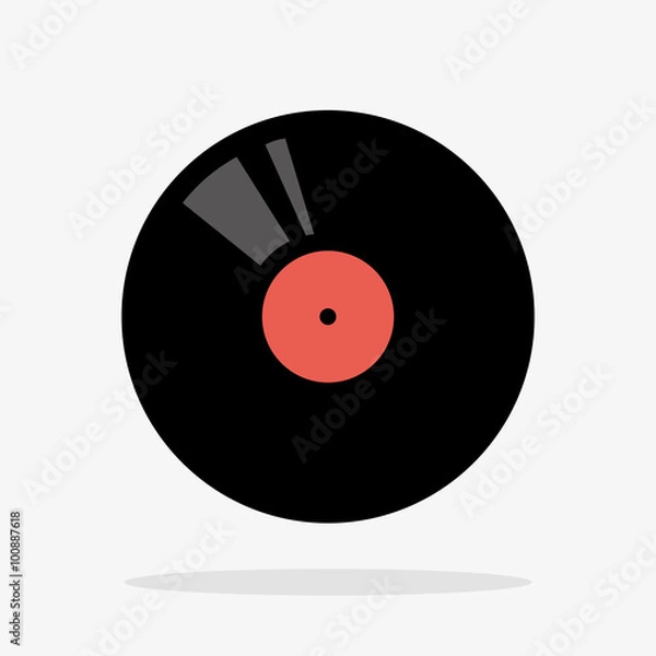 Obraz Vinyl Icon in Vector