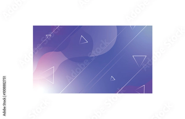 Fototapeta Abstract colorful gradient geometric triangle shape background.