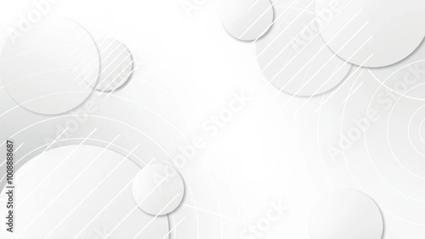 Fototapeta Abstract colorful gradient geometric Circle White background.