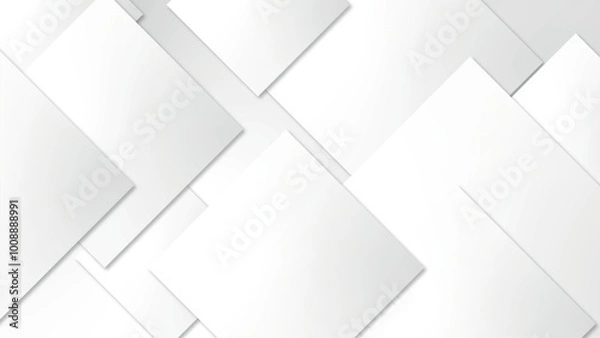 Fototapeta Abstract colorful gradient geometric shape White background.
