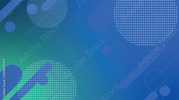 Fototapeta Abstract colorful gradient geometric shape background. 