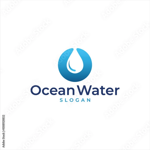 Fototapeta logo water template vector symbol
