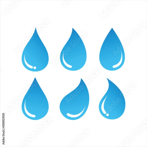 Fototapeta logo water template vector symbol
