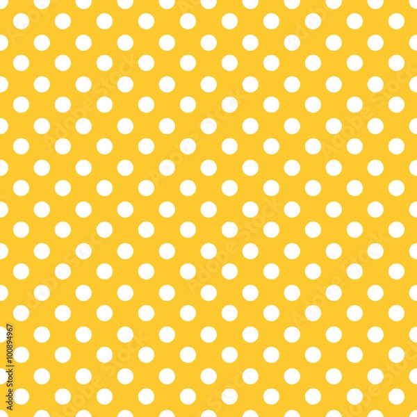 Fototapeta Polka dots seamless pattern background.