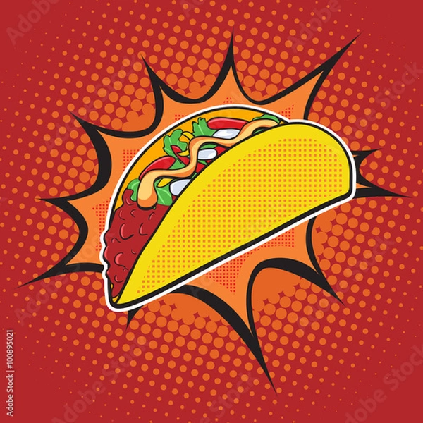 Fototapeta Taco fast food