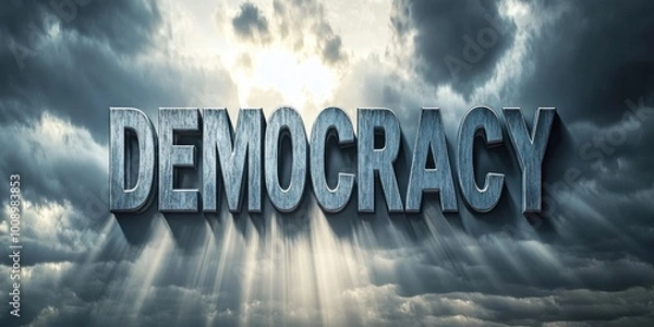 Fototapeta The Essence of Democracy: A Visual Representation of Freedom and Civic Engagement