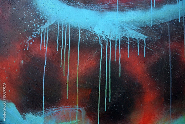 Obraz spray-paint graffiti detail