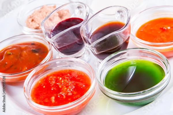 Obraz Different type of sauces