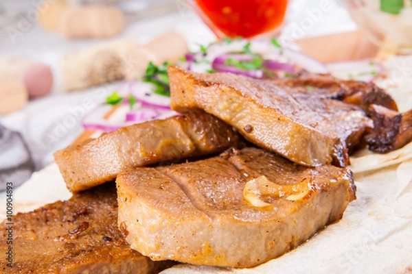 Obraz Gotowany język