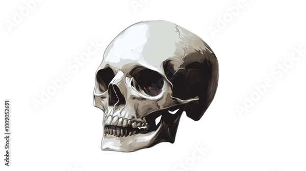 Fototapeta Skull Illustration Isolated On Transparent Background 