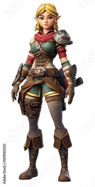 Obraz Game character isolated - transparent - ai generated