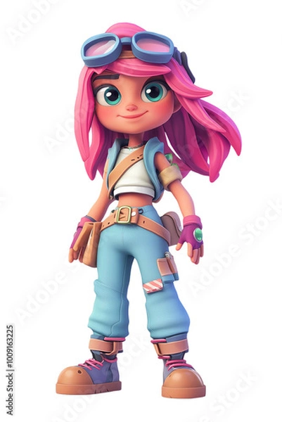 Obraz Game character isolated - transparent - ai generated