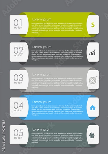 Obraz Infographic Design Elements for Your Business Vector Illustration