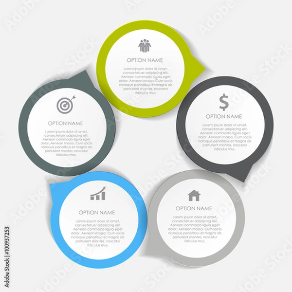 Fototapeta Infographic Design Elements for Your Business Vector Illustration