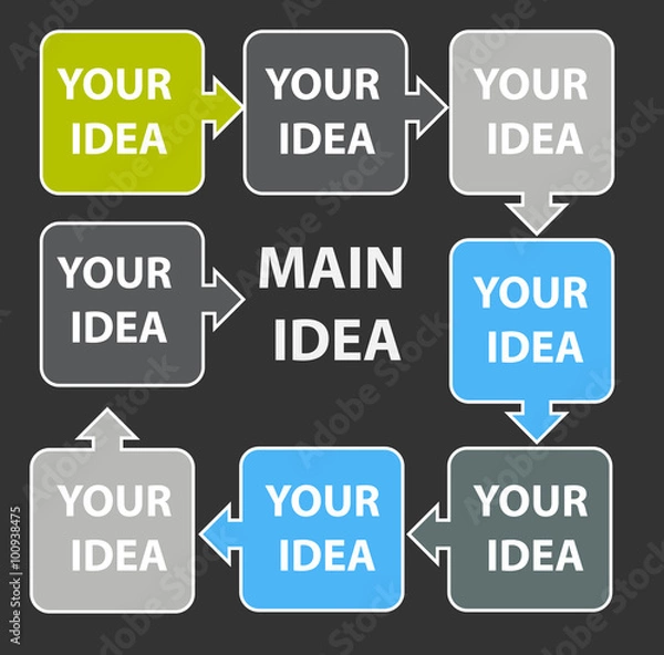 Fototapeta Infographic Design Elements for Your Business Vector Illustration