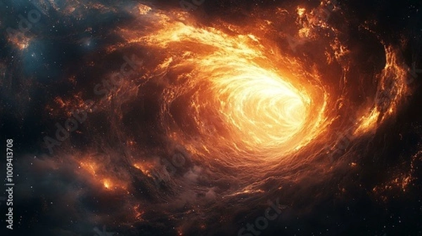 Obraz the An illustration of the concept of cosmic string theory and its implications for the universe.