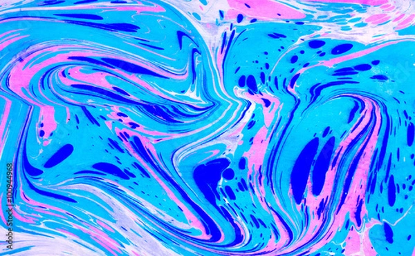 Fototapeta ebru marbling style texture