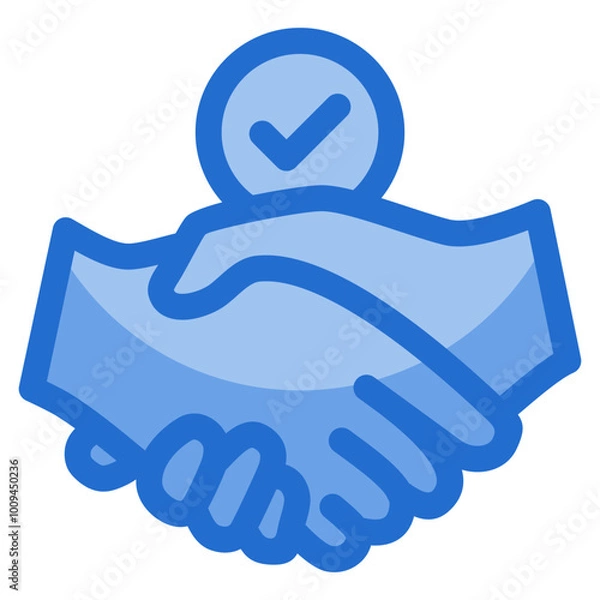 Fototapeta Handshake Icon For Design Element