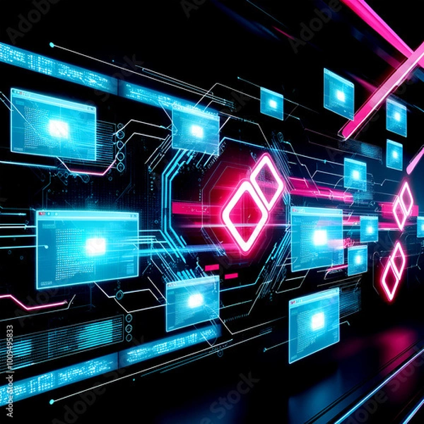 Obraz technology background