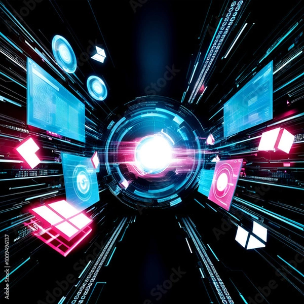 Obraz technology background