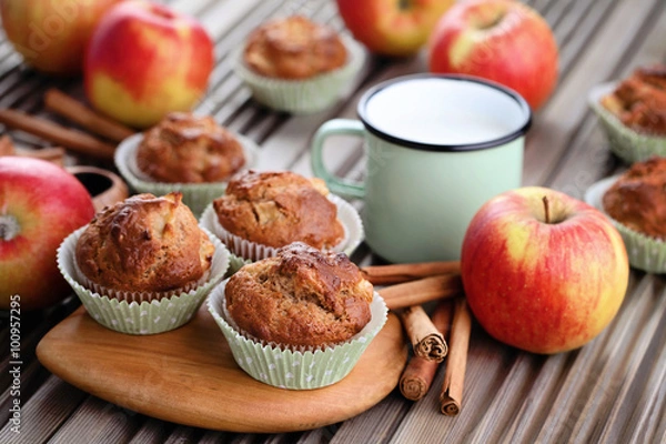 Obraz apple muffins