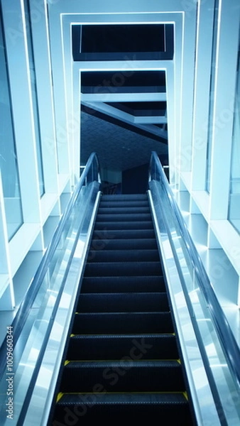 Fototapeta escalator going up
