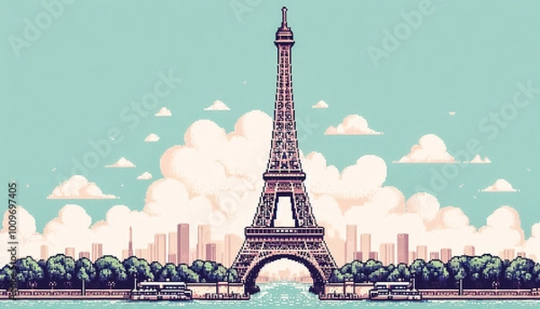 Fototapeta eiffel tower