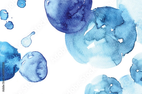 Fototapeta woda balony akwarela tło