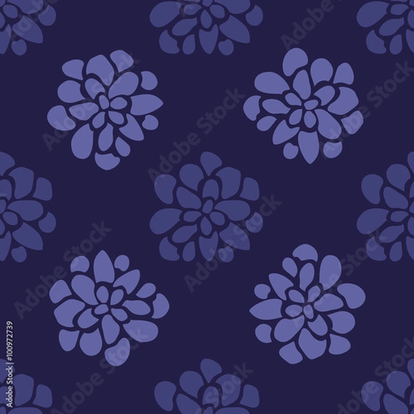 Obraz Hand drawn floral seamless background