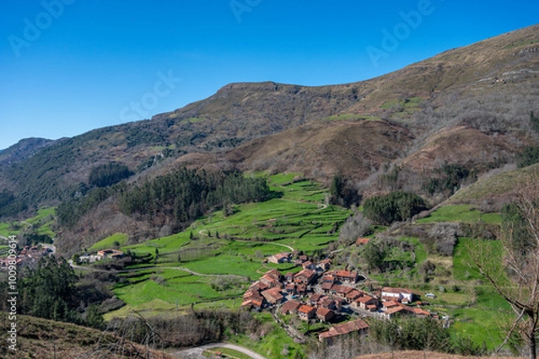 Fototapeta Cantabria, Asomada del Ribero viewpoint.