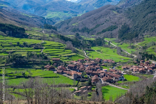 Fototapeta Cantabria, Asomada del Ribero viewpoint.