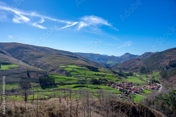 Fototapeta Cantabria, Asomada del Ribero viewpoint.