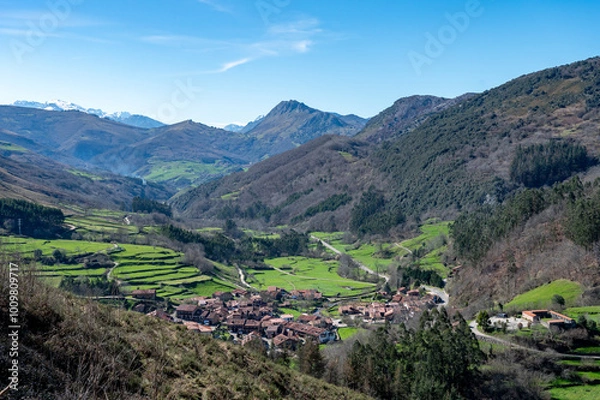 Fototapeta Cantabria, Asomada del Ribero viewpoint.