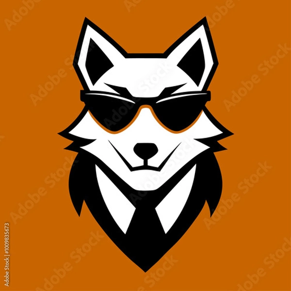 Fototapeta fox head vector design icon art