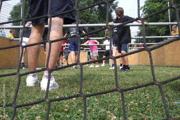 Obraz human soccer menschenkicker