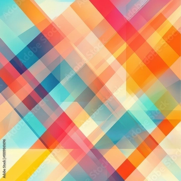 Fototapeta vibrant and colorful background featuring an array of geometric patterns