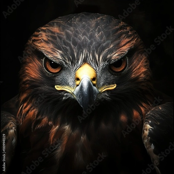 Fototapeta Golden Eagle Close Up: A Powerful Portrait